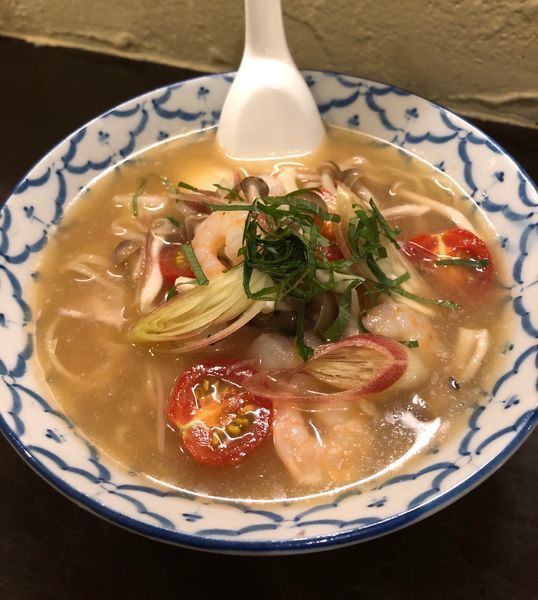 「ゲリラ限定・和風冷やしトムヤム麺¥900」@づゅる麺 池田の写真