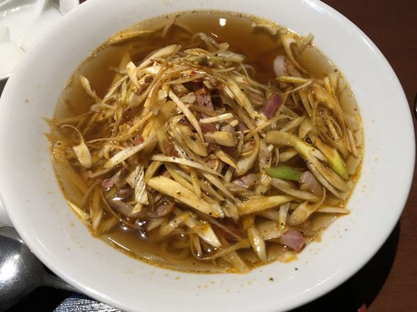 「ネギそば＋チャーハン 麺セット900円」@珍味園の写真