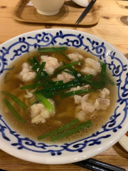 「モツラーメン」@博多醤油ラーメン 月や 博多デイトス店の写真