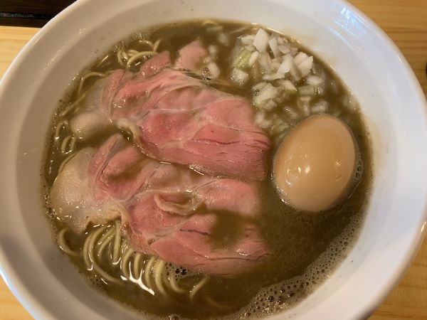 「味玉煮干しらーめん880円」@煮干らーめん 紫乱の写真