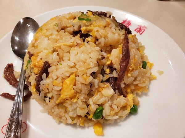 「榨菜牛肉炒飯」@梅蘭 ゲートシティ大崎店の写真
