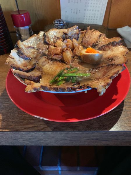 「焼豚ラーメン肉増しニンニク増し」@焼豚ラーメン 三條の写真