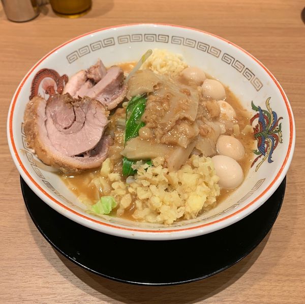 「味噌山ミニ（野菜少な目他￥830）」@豚山 上野店の写真