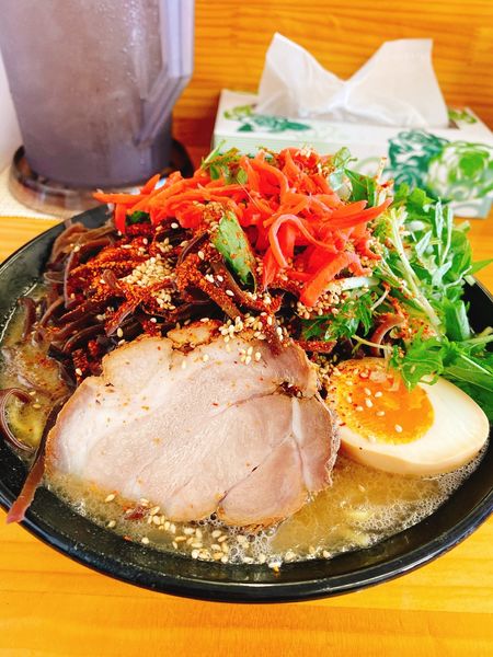 「塩豚骨キクラゲ」@豚骨ラーメン 新井商店の写真