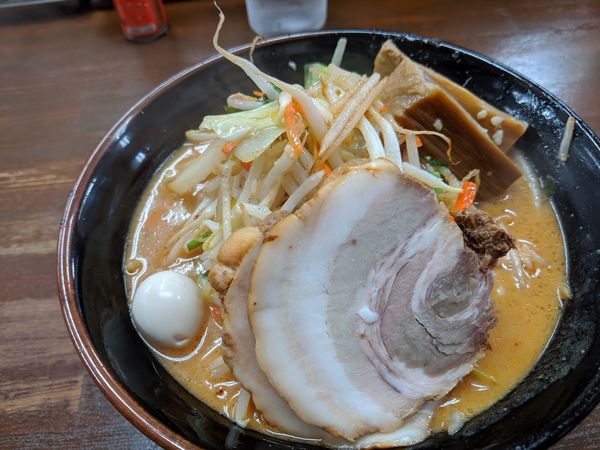 「期間限定味噌ラーメン」@横浜家系ラーメン 藤家の写真