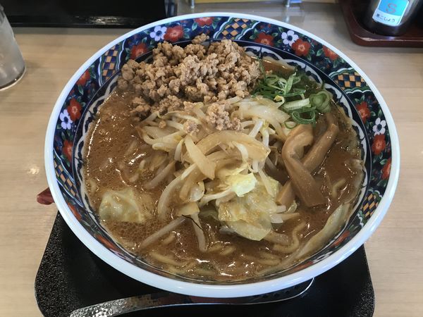 「そぼろ味噌らーめん+クーポン無料」@五穀みそらーめん 味噌屋蔵之介 東大和店の写真