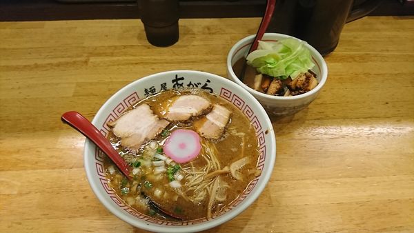 「豚骨中華そば(750円)＋和歌山バラカレー(380円)」@麺屋あがらの写真
