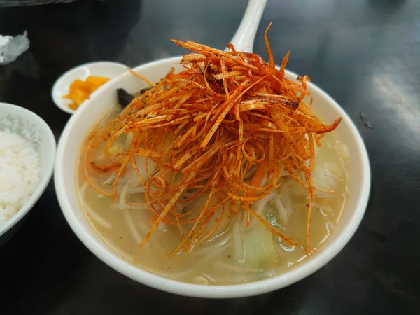 「タンメン+辛口ネギ」@中華 福吉の写真