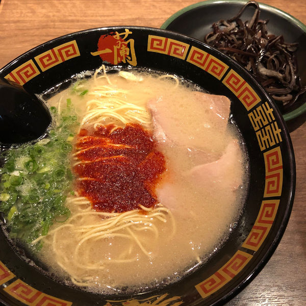 「ラーメン　キクラゲ　価格失念」@一蘭 前橋インター店の写真