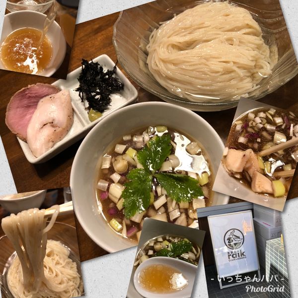 「冷やし煮干しつけ麺 1000円」@CLAM＆BONITO貝節麺RAIKの写真