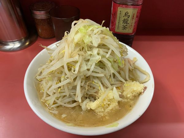 「小ラーメン、ニンニク　ヤサイ」@ラーメン二郎 ひばりヶ丘駅前店の写真