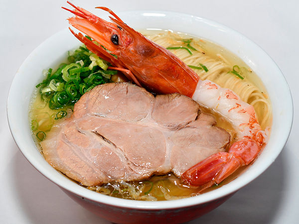 「黄金海老塩そば」@麺や食堂 本店の写真