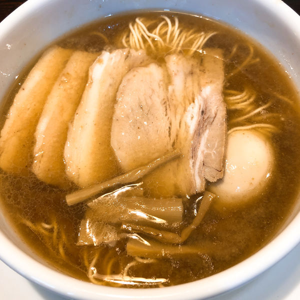 「醤油ラーメン ¥750＋全部のせ ¥250」@徳川町 如水 本店の写真