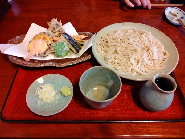 「野菜天せいろそば(並盛)1,160円」@武本庵の写真