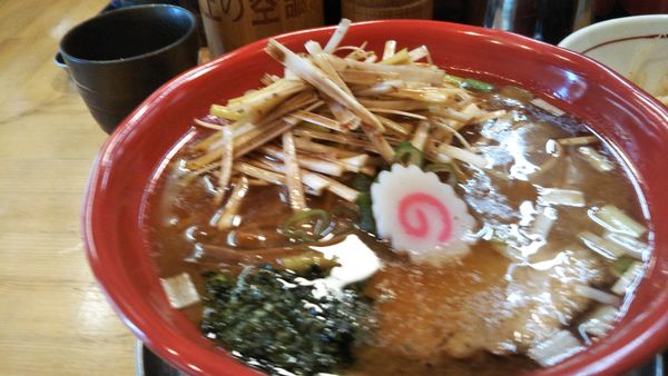 「机上のネギ味噌中華＋ネギ」@我的中華そば 机上の空論。の写真