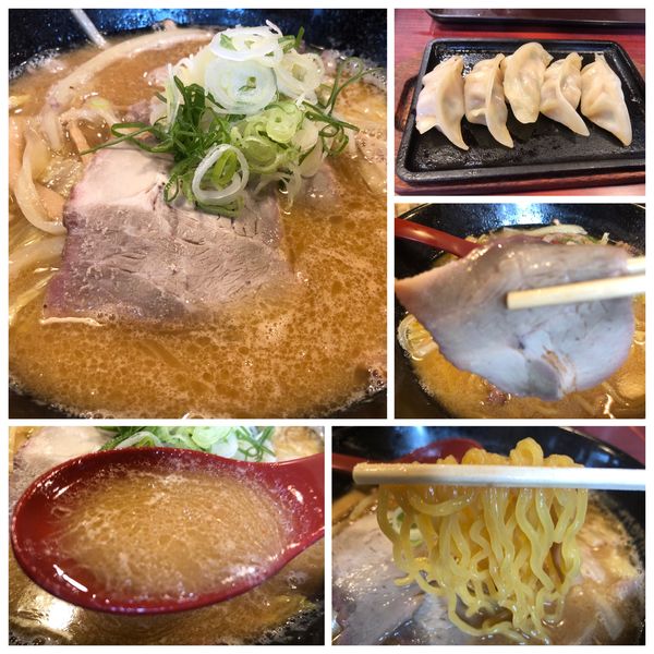 「味噌ラーメン 普通 750円 餃子 5個 275円」@八味一心の写真