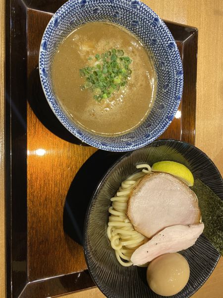 「濃厚つけ麺+味玉」@中華そば 蓮の写真