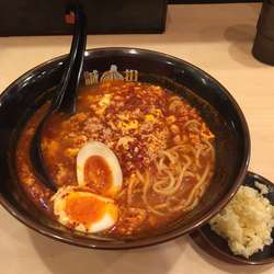 タン担麺(中辛)＋味玉＋ニンニクW