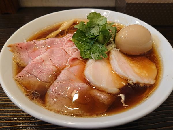 「特製中華そば醤油」@中華そば 向日葵の写真