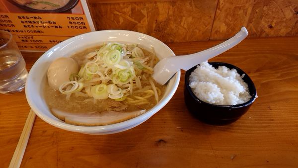「しょうゆらーめん 味玉」@こってりラーメン さるたけの写真