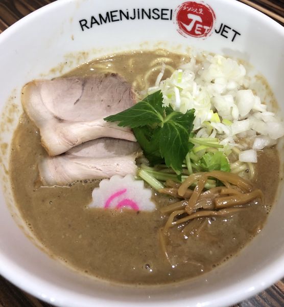 「鶏軍、暁の出撃」@ラーメン人生 JET 福島本店の写真