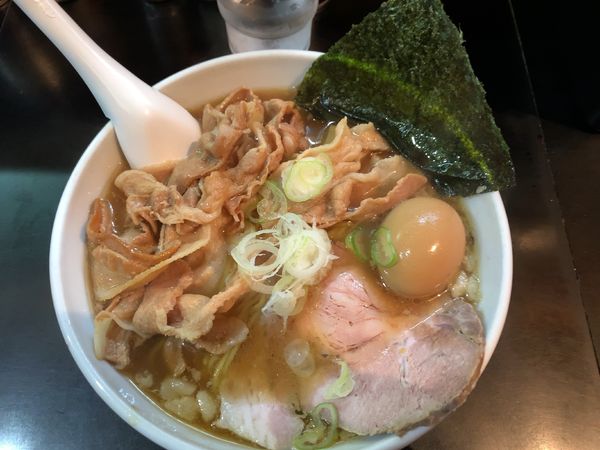 「煮干しとブラックタイガーに似た海老1200円」@一条流がんこ総本家分家四谷荒木町の写真