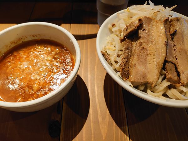 「つけめん 中 ニンニク タマネギ」@ラーメン豚珍の写真