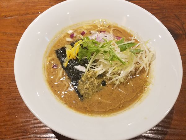 「限定　牡蠣と味噌のこってり」@麺酒一照庵の写真