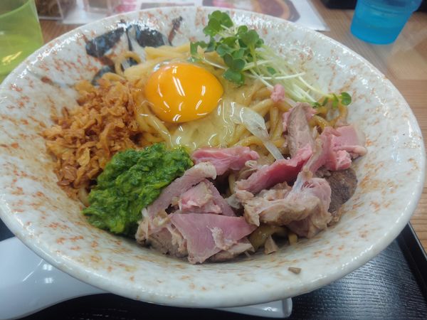 「JJモッシュそば700円」@仮麺中(角打ち わかさや)の写真