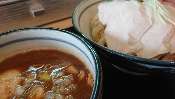 「鶏魚介の特製つけ麺」@つけ麺 いな月の写真