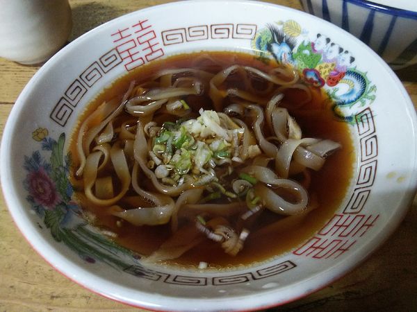 「支那そば　小　＋ころかけ　並」@信濃屋の写真