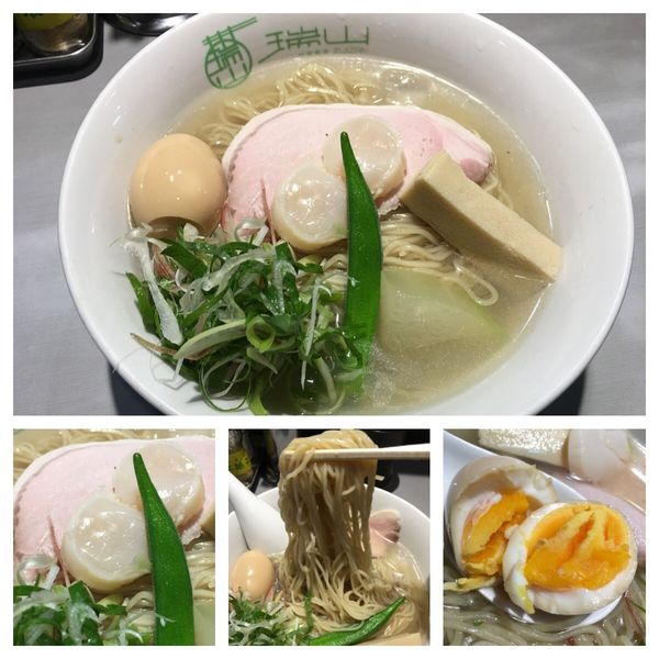 「限定 三種貝出汁と夏野菜の冷たい潮そば」@中華蕎麦 瑞山（ZUIZAN）の写真