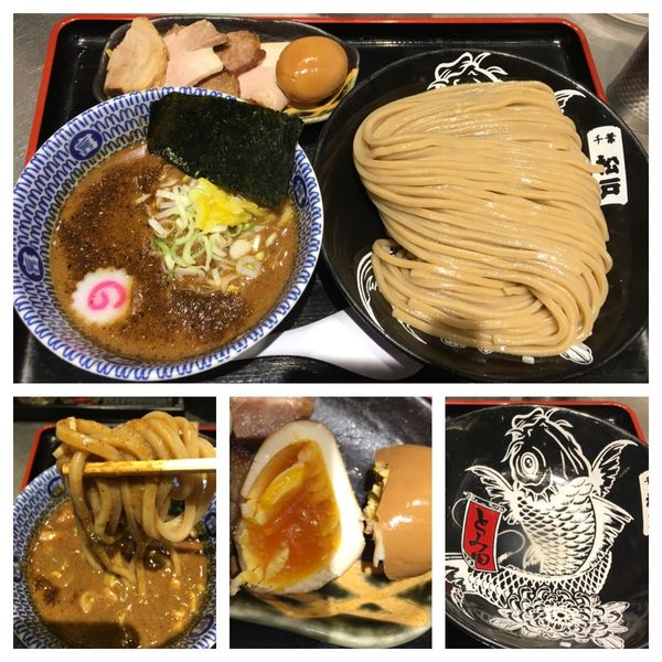 「濃厚つけ麺 大、トッピング全部乗せ」@松戸富田麺絆の写真