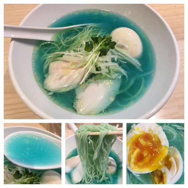 「鶏清湯 青」@濃厚鶏出汁拉麺 吉法師 KIPPOSHIの写真