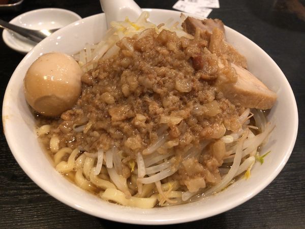 「限定(煮干し豚) + 味玉」@つけめんTETSU 三鷹店の写真