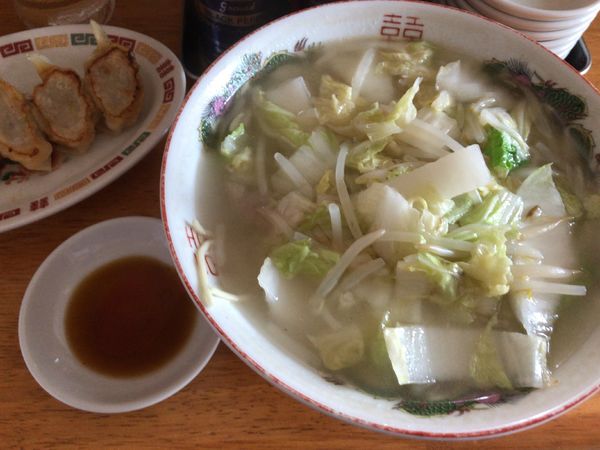 「タンメン + ギョーザ」@香 東中神店の写真