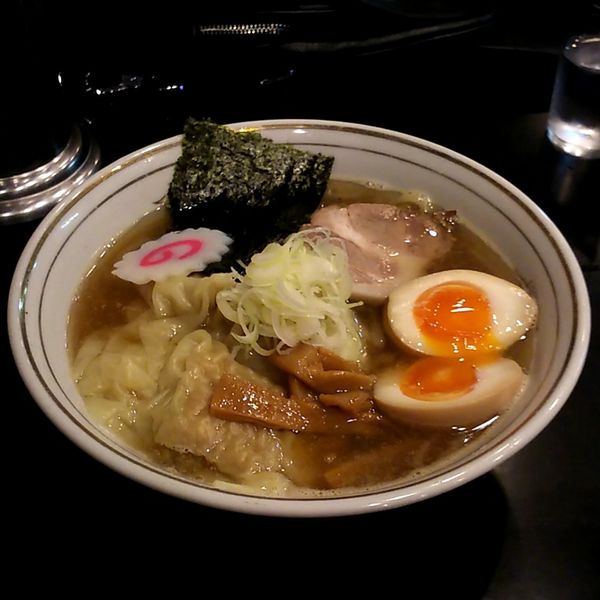 「ワンタンめん」@魚だしラーメン 若竹の写真