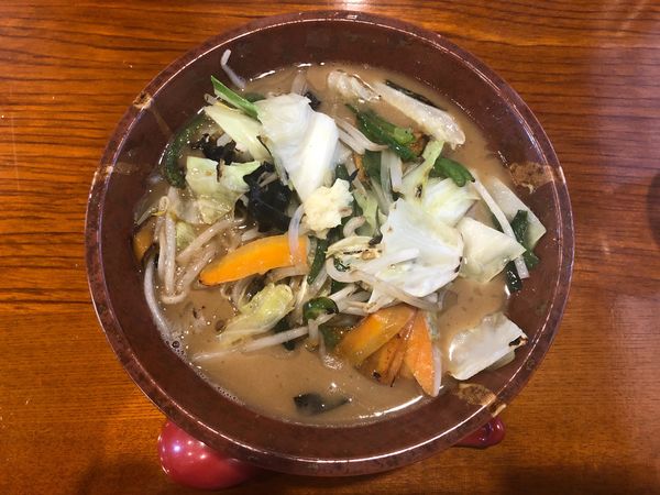 「ドカ盛り野菜味噌」@麺房 あんよんの写真