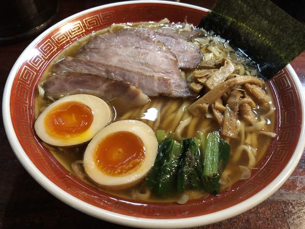 「特しょうゆ平打ち大盛り」@麺処 懐やの写真