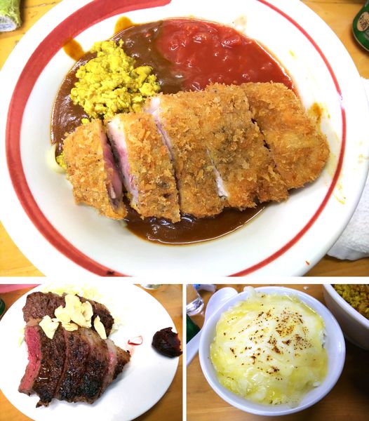 「キーマ風カレーC紫峰豚カツ＋焼きチーズ飯など　2000＋α円」@MENYA 食い味の道有楽の写真