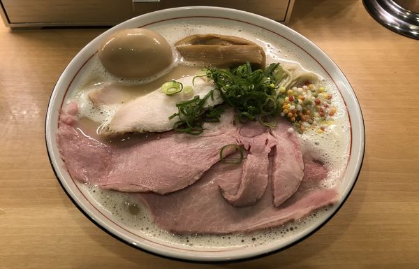 「特製濃厚鶏そば 大盛」@濃厚鶏そば 葵の写真