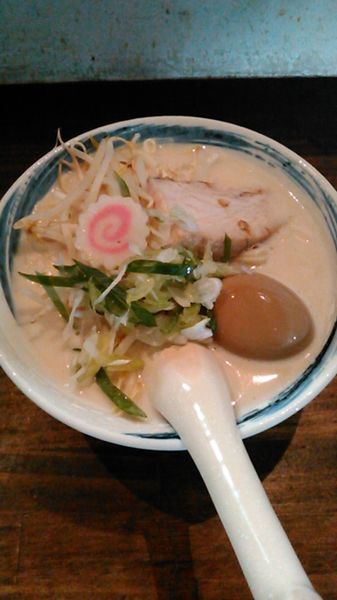 「濃厚野菜塩らーめん　ラーパス　味玉」@喜多方ラーメンcafeざくろの写真