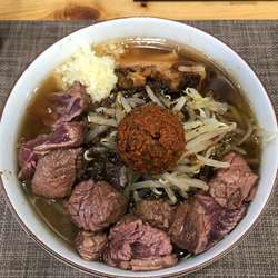 又次郎中辛+ステーキトッピング  1350円