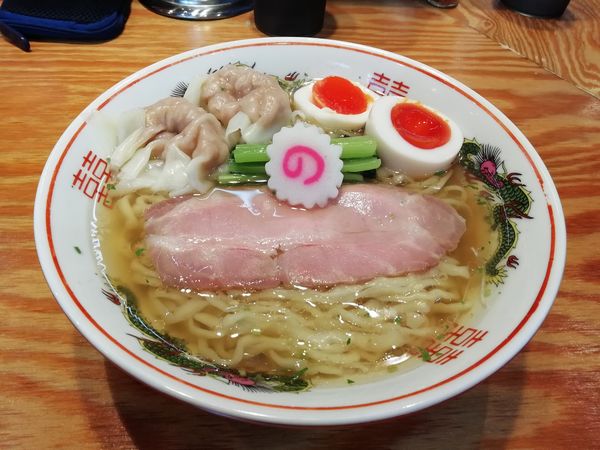 「山椒そば+肉ワンタン二ヶ+味玉」@キング製麺の写真