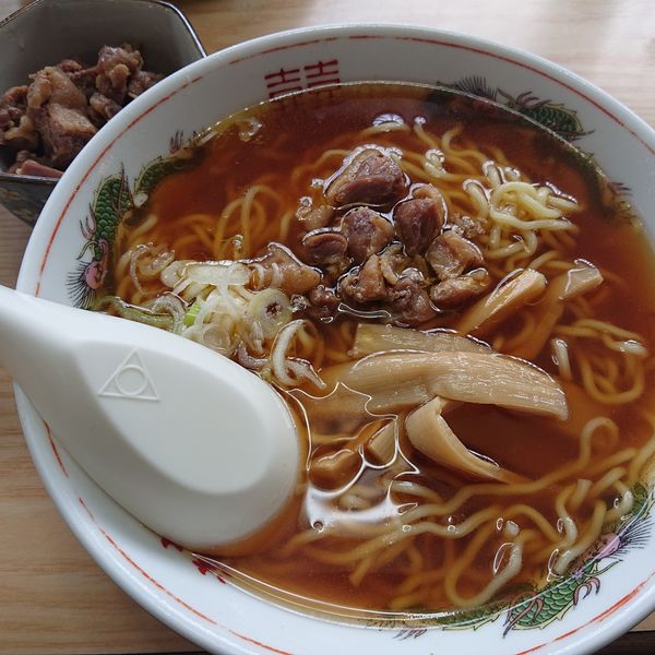 「中華そば550円、肉鉢250円」@清吉そばや 岩渕支店の写真