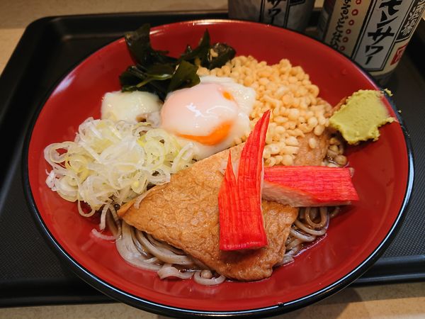 「特選富士(そば)470円＋レモンサワー360円」@名代 富士そば 志木店の写真