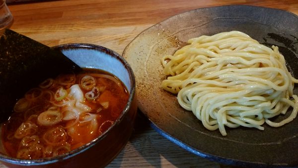 「辛つけめん」@つけ麺屋 ごんろく 両国店の写真