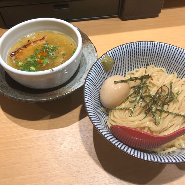 「味玉塩つけ麺」@塩つけ麺 灯花の写真