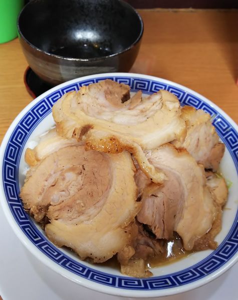 「豚そばＷ＋生卵」@鳳神角ふじの写真