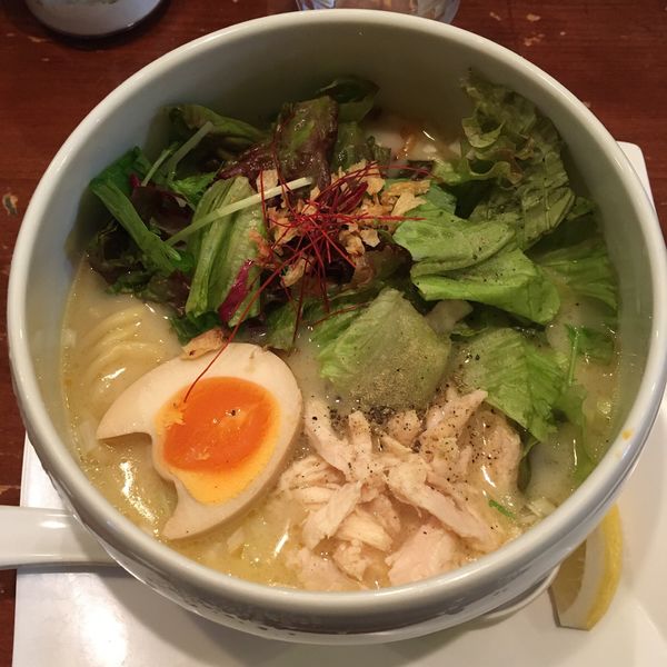 「鶏白湯そば塩」@鶏白湯麺 蔭山 高田馬場店の写真